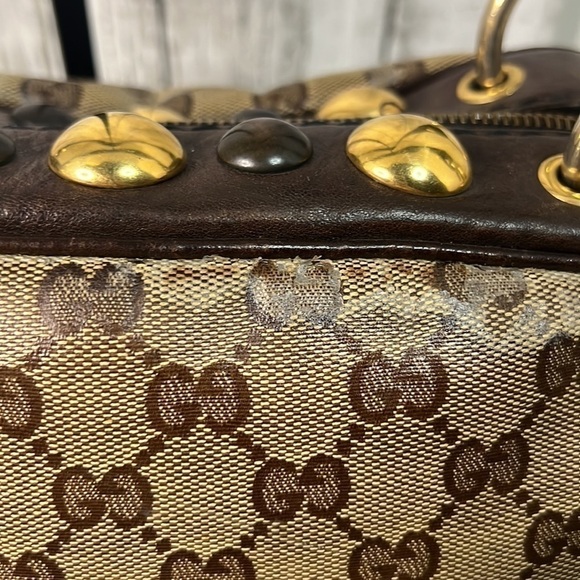 Gucci GG Crystal Canvas Large Babouska Crest Dome Bag - Picture 7 of 17